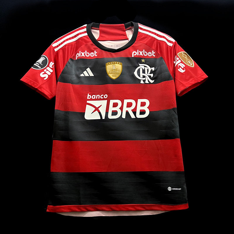 23/24 Flamengo Home all sponsors + Libertadores Fan Version