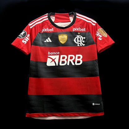 23/24 Flamengo Home all sponsors + Libertadores Fan Version