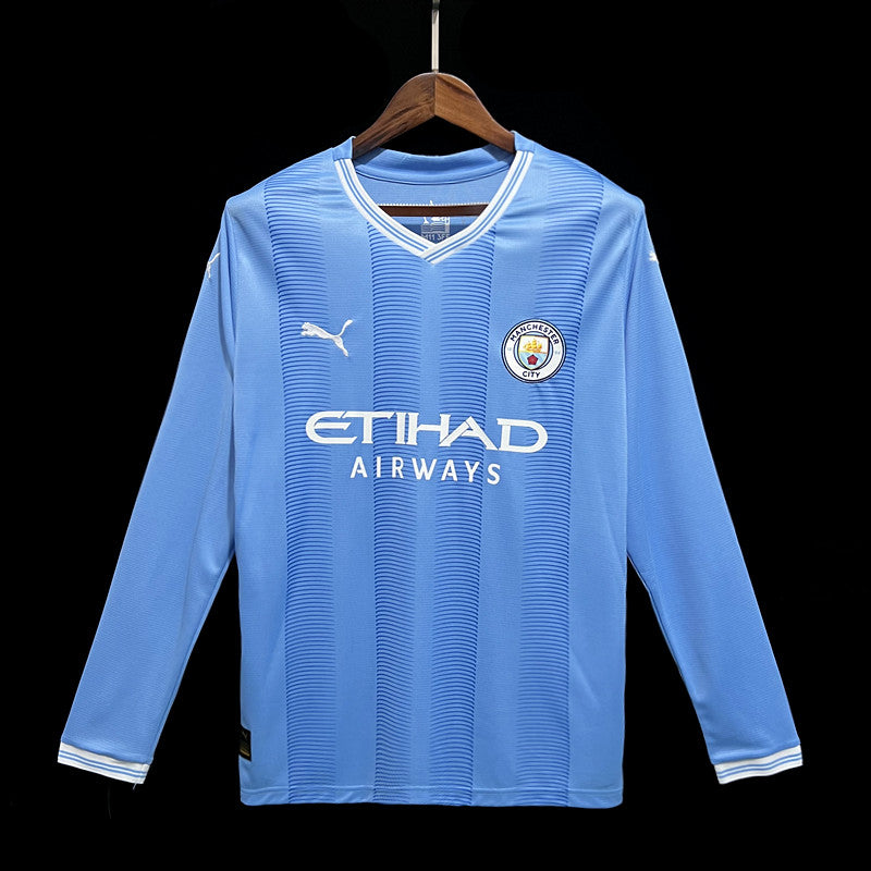 Long 23/24 Manchester City Home Fan Version