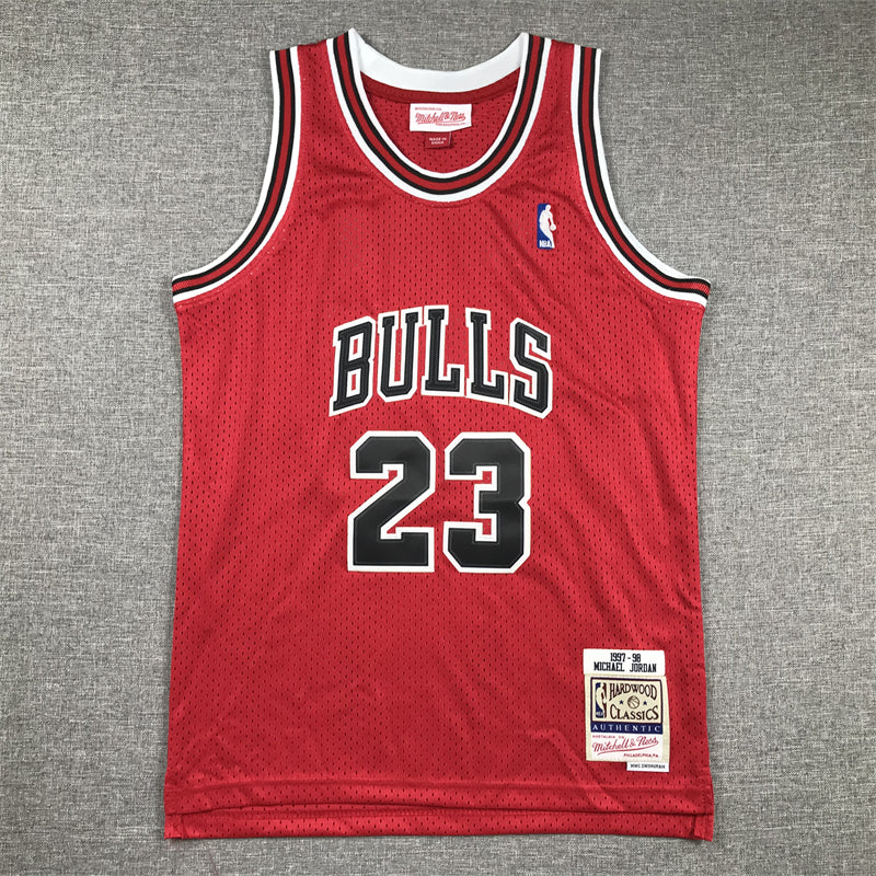 Chicago Bulls 23 Red Vintage Label - NBA Jersey S-2XL