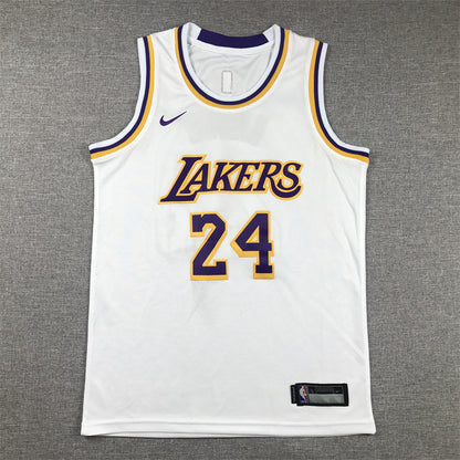 Los Angeles Lakers 24 White cuello redondo - NBA Jersey S-2XL