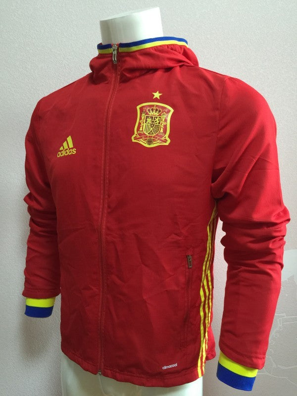 Retro 2016 España Euro Cup Red Hoodie Jacket