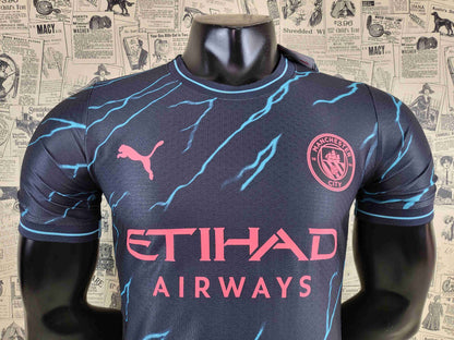 23-24 Manchester City II Away Soccer Jersey Player Version