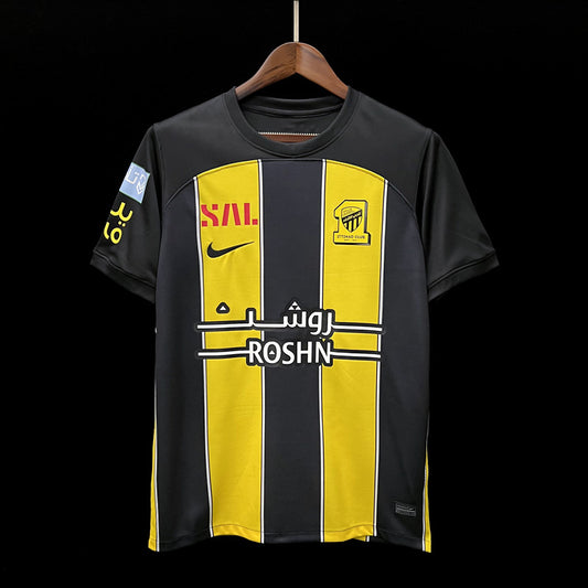 23/24 Ittihad Football Club Yellow and Black Fan Version