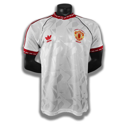 1991 Man United Away White and Red