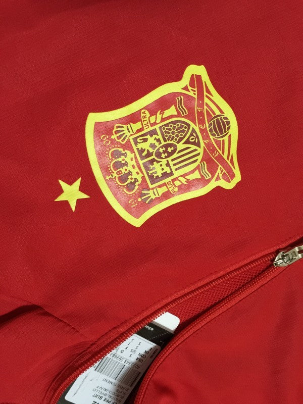 Retro 2016 España Euro Cup Red Hoodie Jacket