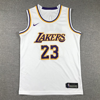 Los Angeles Lakers 23 White cuello redondo - NBA Jersey S-2XL