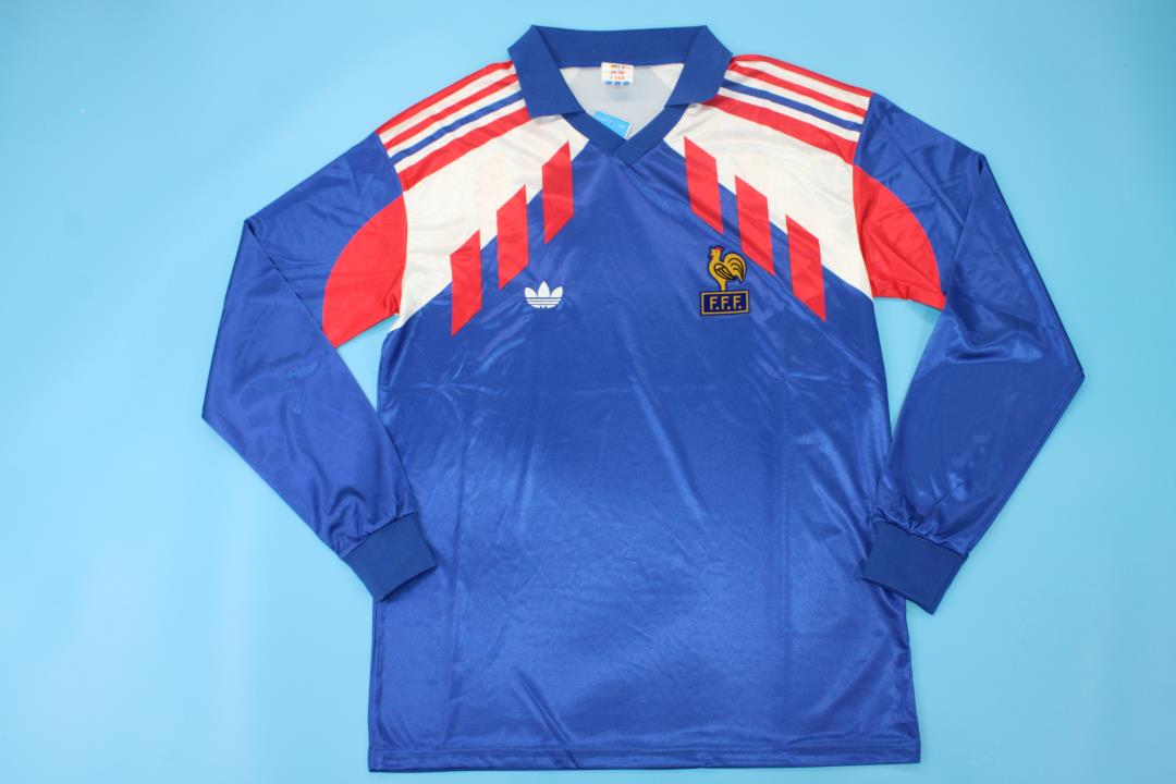 Retro Francia 90-92 Home Long Sleeve