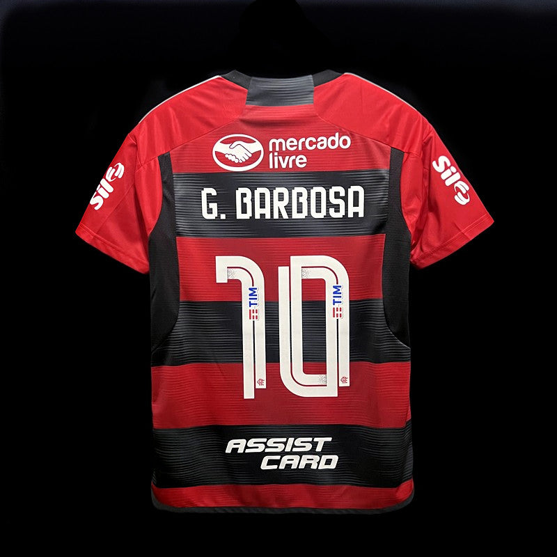 23/24 Flamengo Home all sponsors + Libertadores Fan Version