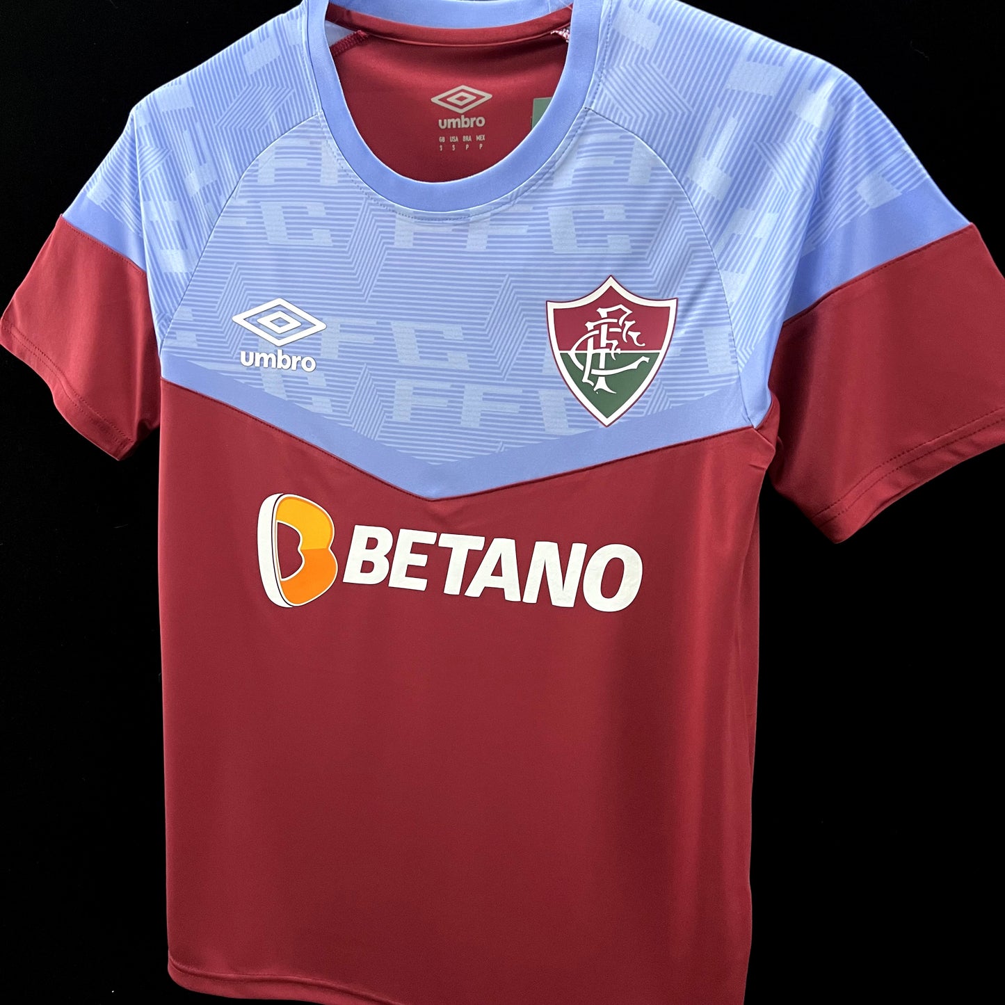 23/24 Fluminense Celestial Training Blue+Red Fan Version