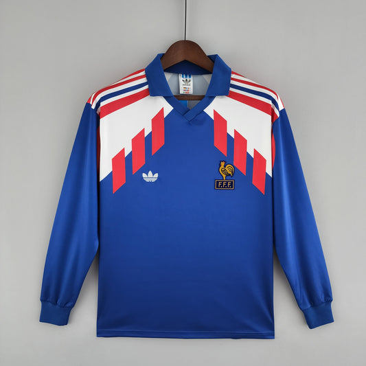 Retro Francia 90-92 Home Long Sleeve