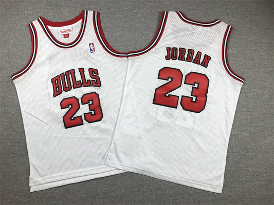 Chicago Bulls 23 White Vintage Label - NBA Jersey S-2XL