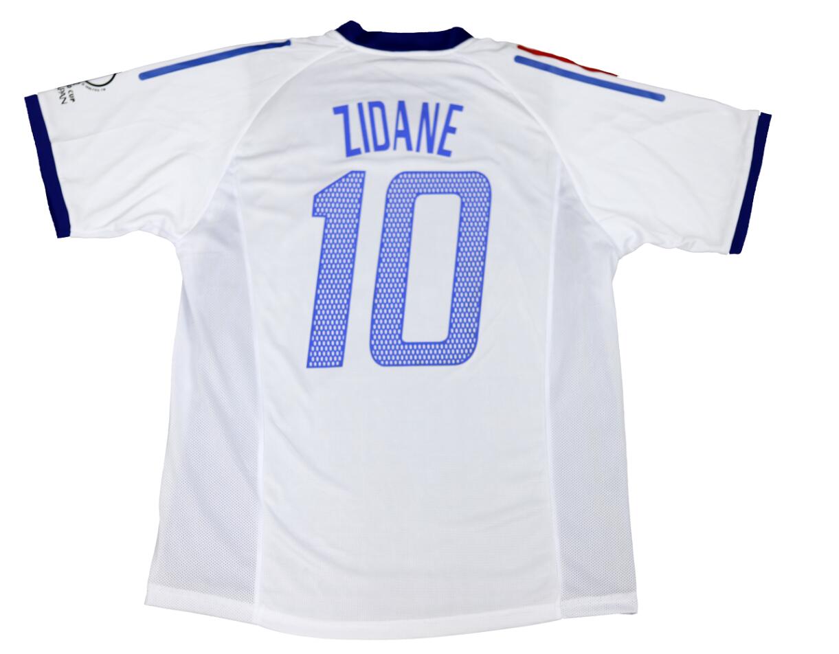 Retro Francia 2002 Away White Double Layer