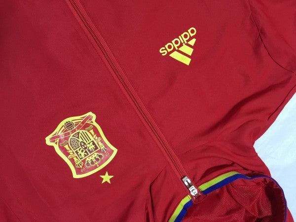 Retro 2016 España Euro Cup Red Hoodie Jacket