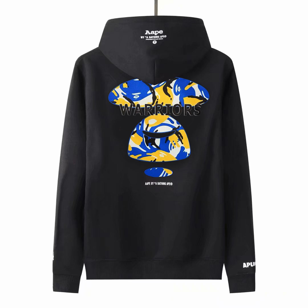 Suéter NBA Warriors negro de algodón S-2XL