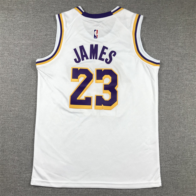 Los Angeles Lakers 23 White cuello redondo - NBA Jersey S-2XL