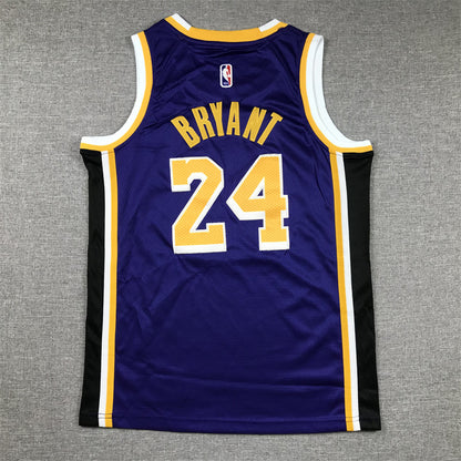 Los Angeles Lakers 24 Purple cuello redondo - NBA Jersey S-2XL