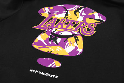 Suéter NBA Lakers negra de algodón S-2XL