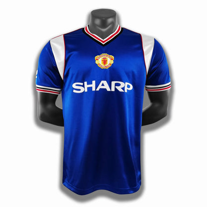 1985 Man United Third Away Blue