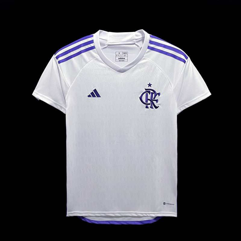 23/24 Flamengo White Purple Shield Training Suit