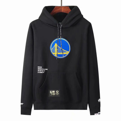 Suéter NBA Warriors negro de algodón S-2XL