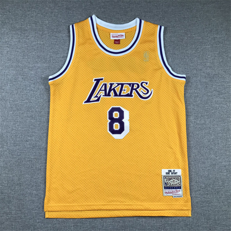 Los Angeles Lakers 8 Yellow Gold Label - NBA Jersey S-2XL