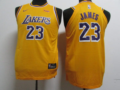 Los Angeles Lakers 23 James Yellow - NBA Jersey S-2XL