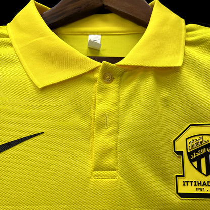 23/24 Ittihad Football Club Yellow Polo Version