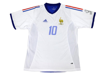 Retro Francia 2002 Away White Double Layer