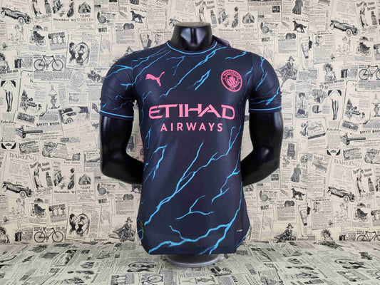 23-24 Manchester City II Away Soccer Jersey Player Version