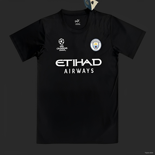 23/24 Manchester City Black Champion League Jersey Fan Version