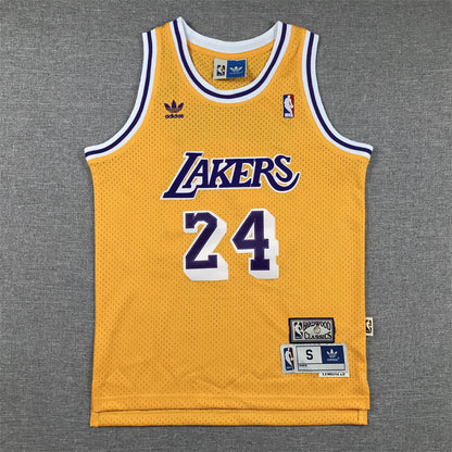 Los Angeles Lakers 24 Yellow cuello redondo - NBA Jersey S-2XL