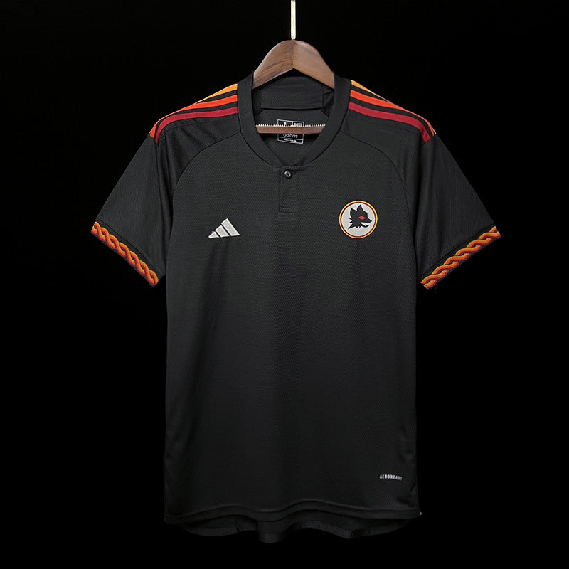 23/24 Rome Black Third Away Fan Version