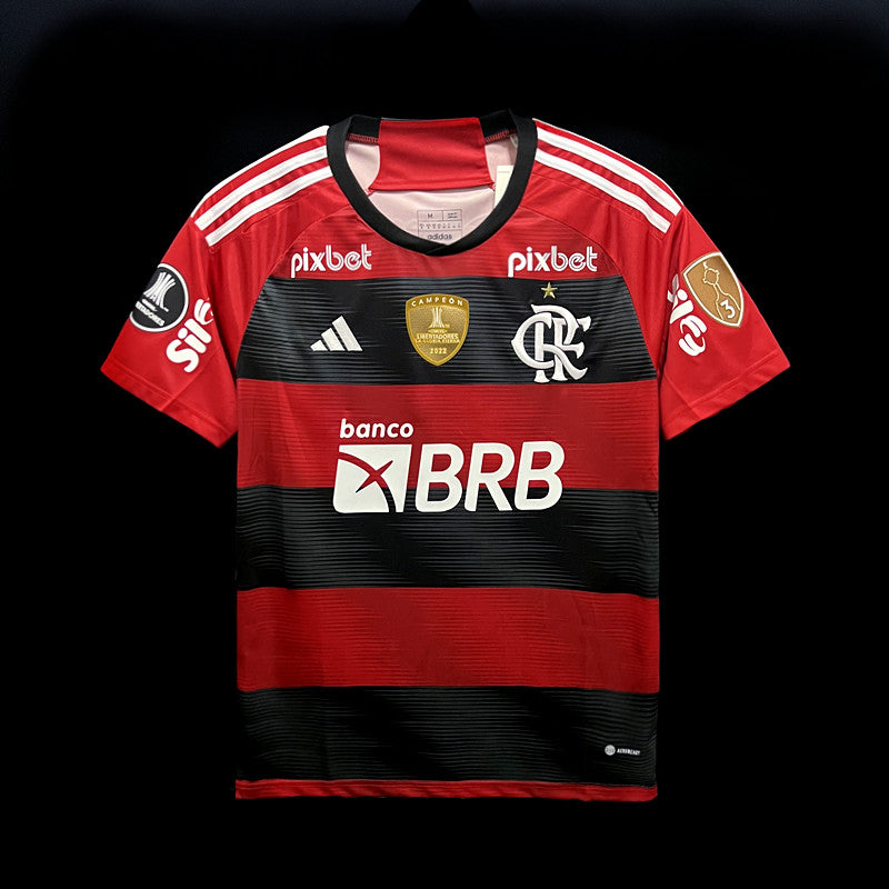 23/24 Flamengo Home all sponsors + Libertadores Fan Version