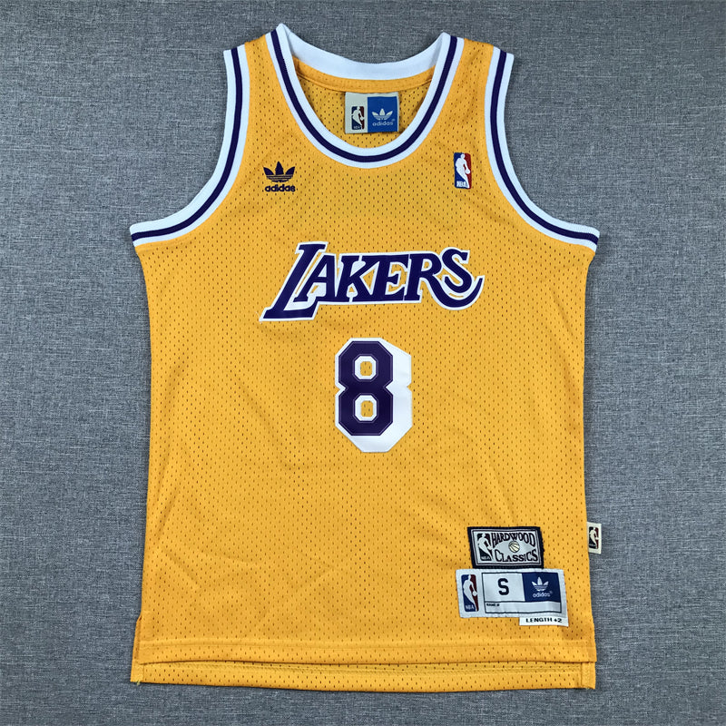 Los Angeles Lakers 8 Yellow cuello redondo - NBA Jersey S-2XL