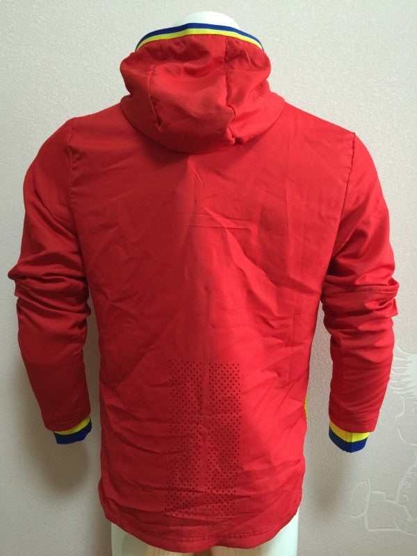 Retro 2016 España Euro Cup Red Hoodie Jacket