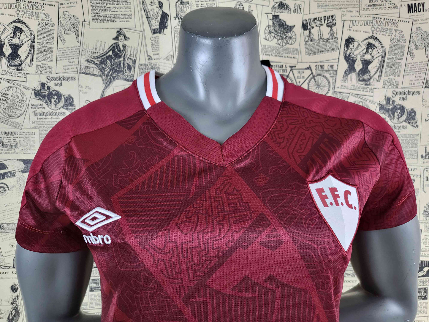 23/24 Fluminense Women Second Away Soccer Jersey Red