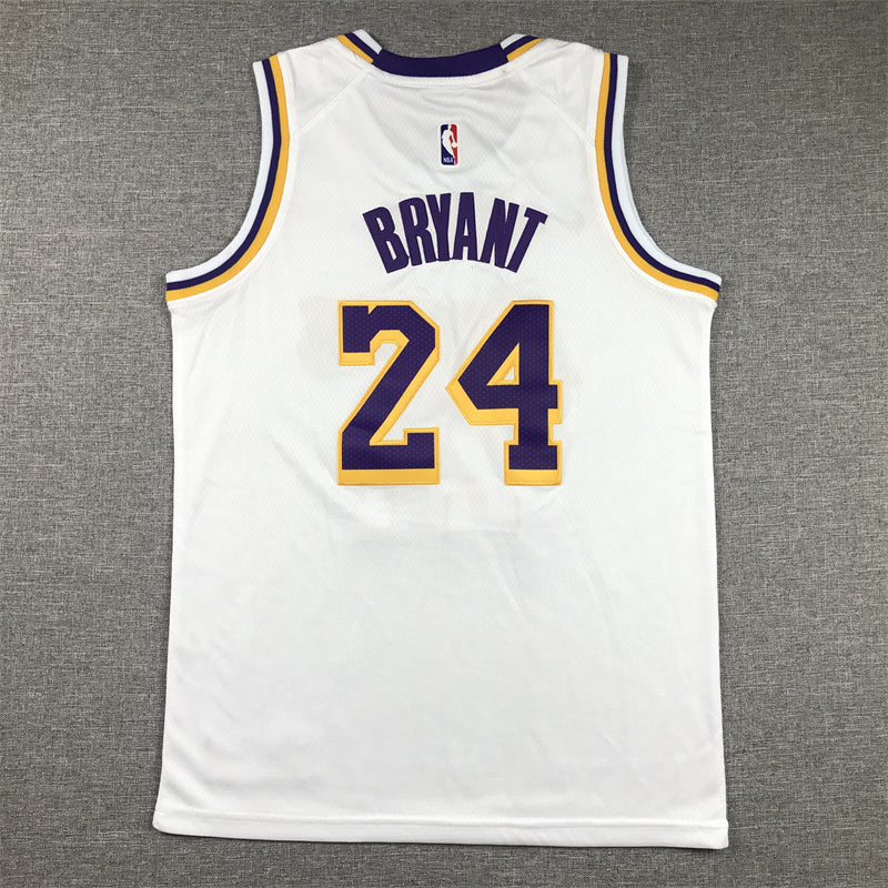 Los Angeles Lakers 24 White cuello redondo - NBA Jersey S-2XL