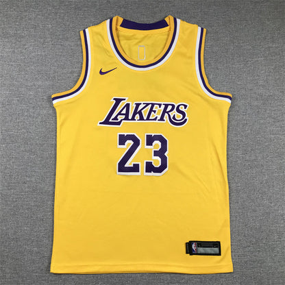 Los Angeles Lakers 23 Yellow cuello redondo - NBA Jersey S-2XL