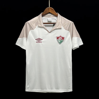 23/24 Fluminense White and Gray Training Uniform Fan Version