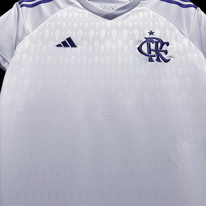 23/24 Flamengo White Purple Shield Training Suit